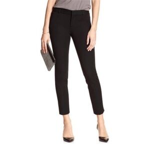 NWT banana republic factory Sloan mid rise crop black